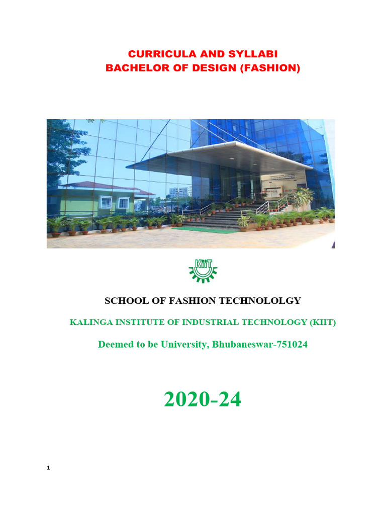 Fashion Design Syllabus 2020 24 PDF Yarn Drawing