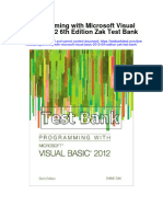 Programming With Microsoft Visual Basic 2012 6Th Edition Zak Test Bank Full Chapter PDF