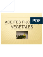 Aceites Fijos en Vegetales