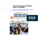 Introduction To Sociology 3Rd Edition Ritzer Test Bank Full Chapter PDF