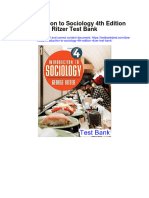 Introduction To Sociology 4Th Edition Ritzer Test Bank Full Chapter PDF