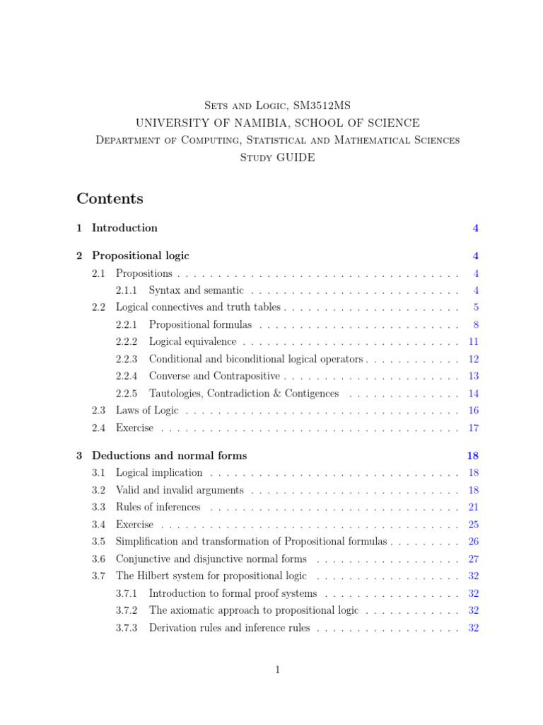Notes Updated Pdf First Order Logic Proposition