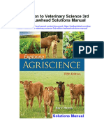 Introduction To Veterinary Science 3Rd Edition Lawhead Solutions Manual Full Chapter PDF