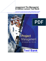 Project Management The Managerial Process 6Th Edition Larson Test Bank Full Chapter PDF