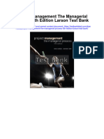 Download Project Management The Managerial Process 5Th Edition Larson Test Bank full chapter pdf