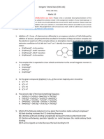 Inorganic Tutorial Quiz CML 101