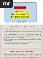 Macroeconomics & Economic Statistics