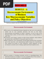 Macroecon Environ-Key Macro Objectives