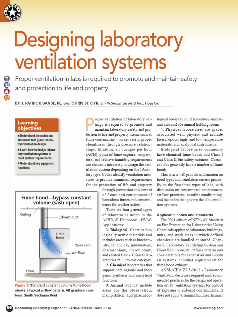 Designing Laboratory Ventilation Systems PDF