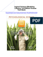 Psychological Science Modeling Scientific Literacy 1St Edition Krause Test Bank Full Chapter PDF