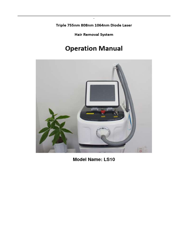 LS10 Diode Laser Operation Manual | PDF | Laser | Switch