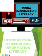 Lesson 1A Introduction To Media and Information Literacy