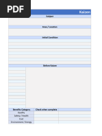 Kaizen Format | PDF