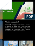 Community Development Lesson 1 Definition of Terms
