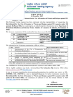 CGPDTM Examiner Patents & Designs Prelims Exam Date Out