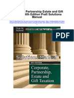Ebook Corporate Partnership Estate and Gift Taxation 6Th Edition Pratt Solutions Manual Full Chapter PDF