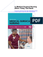Introductory Medical Surgical Nursing 10Th Edition Timby Test Bank Full Chapter PDF