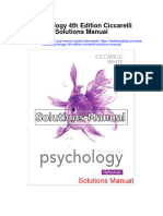 Psychology 4Th Edition Ciccarelli Solutions Manual Full Chapter PDF