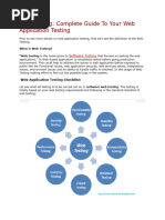 Complete Web Application Testing Checklist