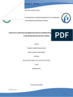 Cumplimiento Del RNE en El Pabellón IV - UNHEVAL