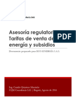 Informe Subsidios Ecoenergia