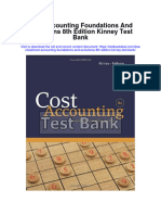 Ebook Cost Accounting Foundations and Evolutions 8Th Edition Kinney Test Bank Full Chapter PDF