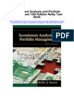 Investment Analysis and Portfolio Management 10Th Edition Reilly Test Bank Full Chapter PDF