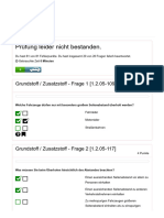 Auswertung: Prüfung Leider Nicht Bestanden