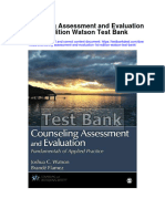 Ebook Counseling Assessment and Evaluation 1St Edition Watson Test Bank Full Chapter PDF