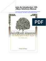 Investments An Introduction 10Th Edition Mayo Solutions Manual Full Chapter PDF