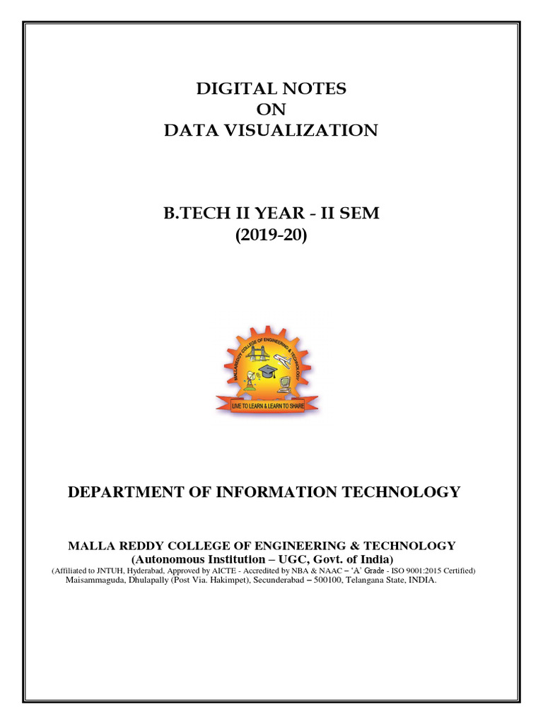 Data Visualization Notes for IT Students | PDF | Statistical ...