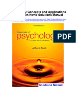 Psychology Concepts and Applications 4Th Edition Nevid Solutions Manual Full Chapter PDF