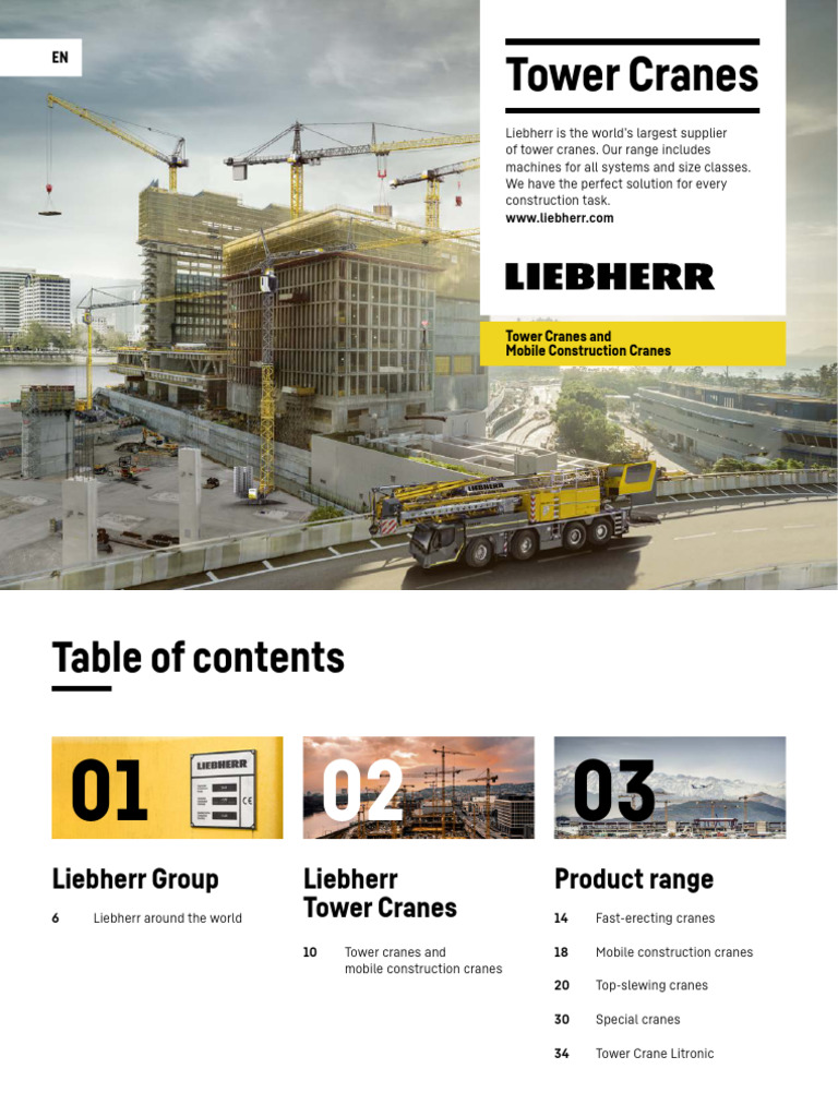 Tower Cranes en | PDF | Crane (Machine) | Engineering