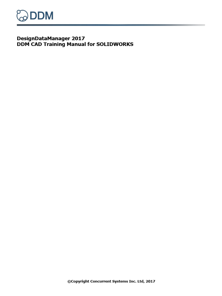 DDM Cad For Solidworks Training Manual | PDF | Computer Aided Design ...