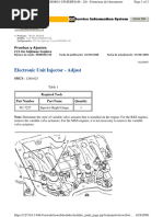 Procedimiento de Ajuste Del Inyector en Motores C-15 Engine NXS (SENR9692-06)