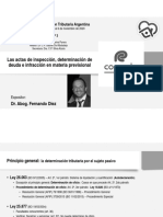 Las Actas de Inspección, Determinación de Deuda e Infracción en Materia Previsional