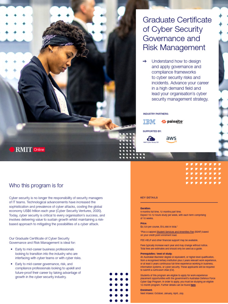 RMIT Graduate Certificate in Cyber Security | PDF | Security | Computer ...