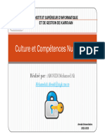 Partie II & III Cours Culture Et Compétences Numérique - 1SG - ABOUDI Med Ali