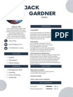 Blue Professional Modern CV Resume