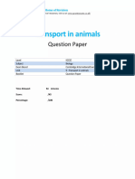 Transport in Animals