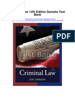 Ebook Criminal Law 12Th Edition Samaha Test Bank Full Chapter PDF