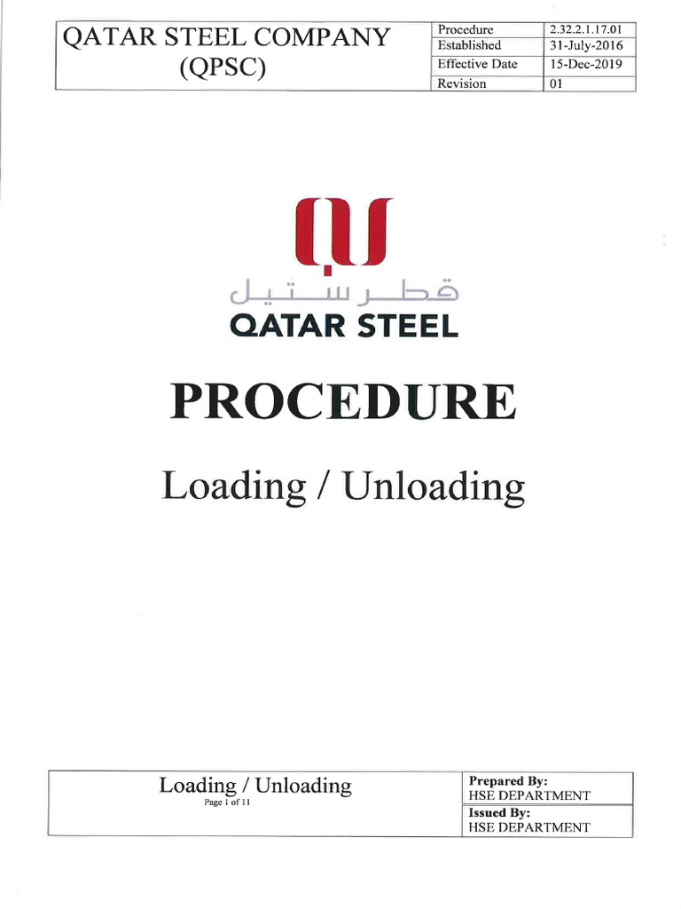 Loading and Unloading | PDF