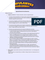 Agenda Reunión de Directores - Martes 16