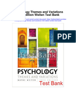 Psychology Themes and Variations 10Th Edition Weiten Test Bank Full Chapter PDF