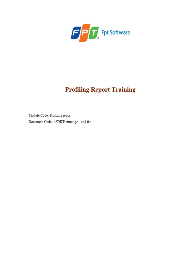 Profiling_Report_Guide (2) PDF Software Development Systems