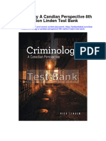 Ebook Criminology A Candian Perspective 8Th Edition Linden Test Bank Full Chapter PDF