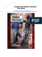 Ebook Criminal Procedure 9Th Edition Samaha Test Bank Full Chapter PDF