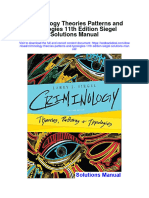 Ebook Criminology Theories Patterns and Typologies 11Th Edition Siegel Solutions Manual Full Chapter PDF