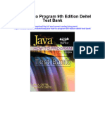 Java How To Program 9Th Edition Deitel Test Bank Full Chapter PDF