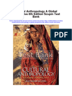 Ebook Cultural Anthropology A Global Perspective 8Th Edition Scupin Test Bank Full Chapter PDF